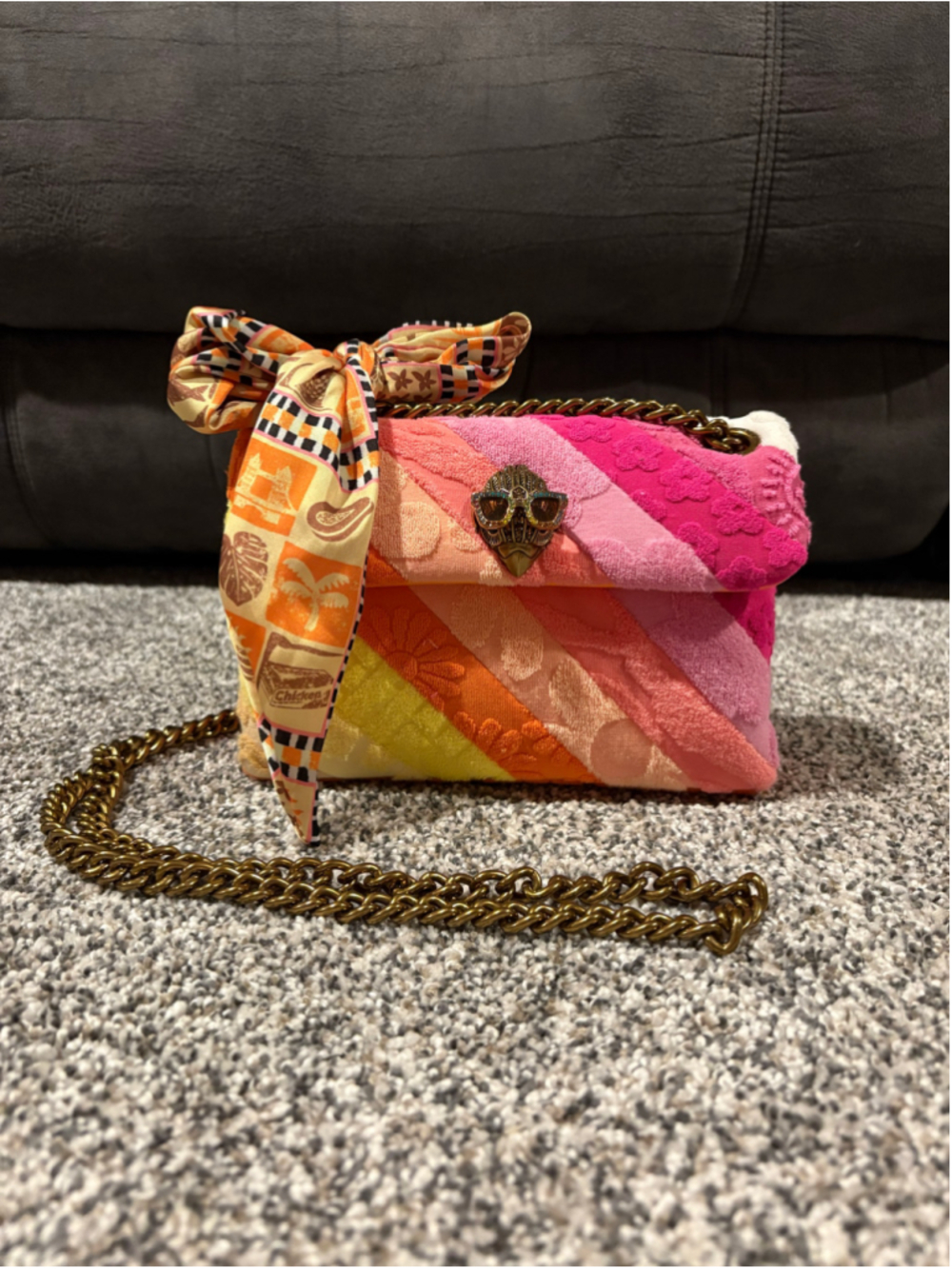 Mini Kurt Geiger Towelling Kensington Bag